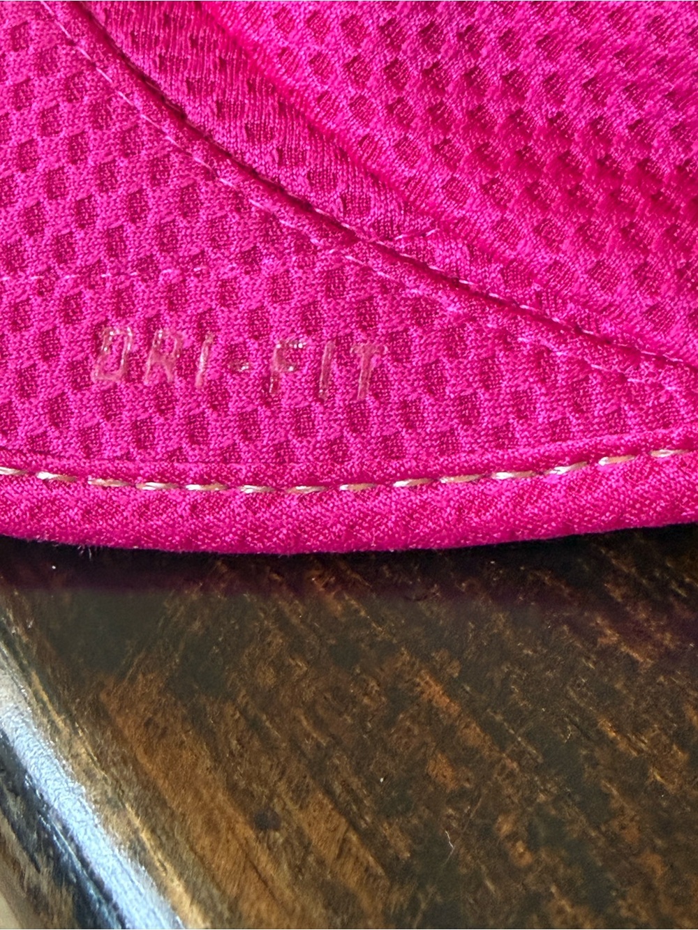 Nike Hot Pink Mesh Performance Cap with Reflective Swoosh - Picture 5 of 5
